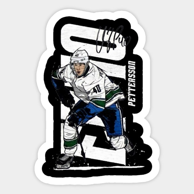 elias pettersson Sticker by mazihaya pix